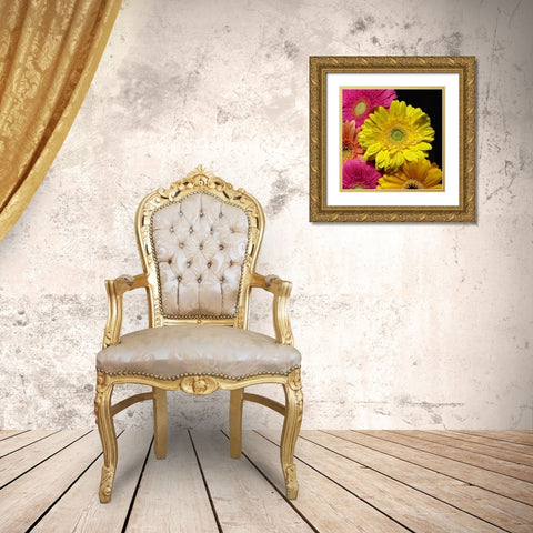 Spring Potpourri II Gold Ornate Wood Framed Art Print with Double Matting by Burkhart, Monika