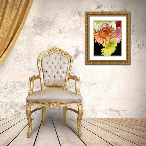 Spring Potpourri III Gold Ornate Wood Framed Art Print with Double Matting by Burkhart, Monika