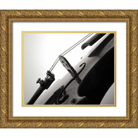 Violin I Gold Ornate Wood Framed Art Print with Double Matting by Burkhart, Monika