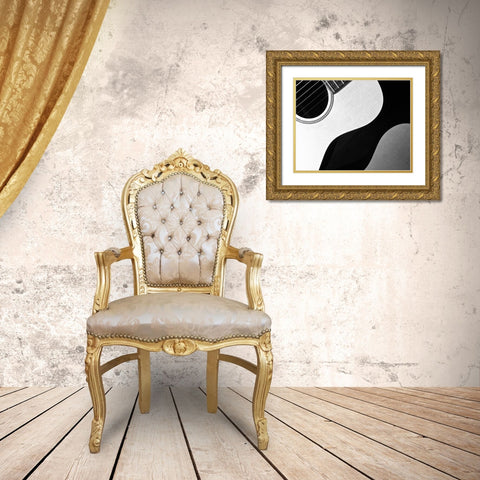 Acoustic Reflection III Gold Ornate Wood Framed Art Print with Double Matting by Burkhart, Monika