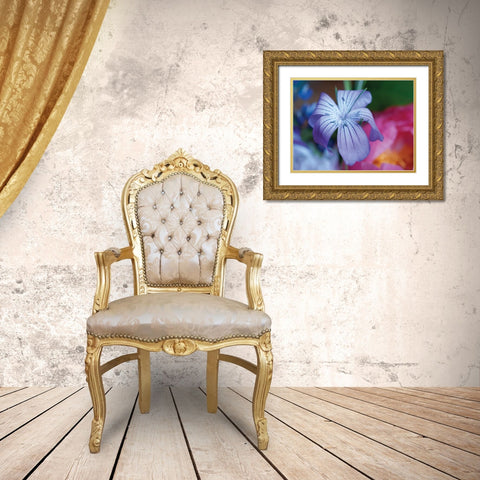 Delicate Flower I Gold Ornate Wood Framed Art Print with Double Matting by Berzel, Erin