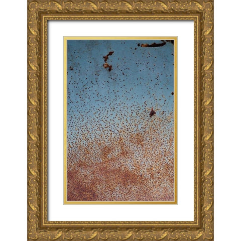 Rust on Antique Car II Gold Ornate Wood Framed Art Print with Double Matting by Berzel, Erin