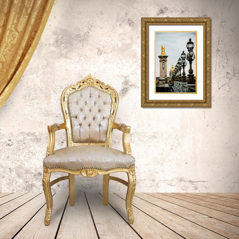 Pont Alexandre IV Gold Ornate Wood Framed Art Print with Double Matting by Berzel, Erin