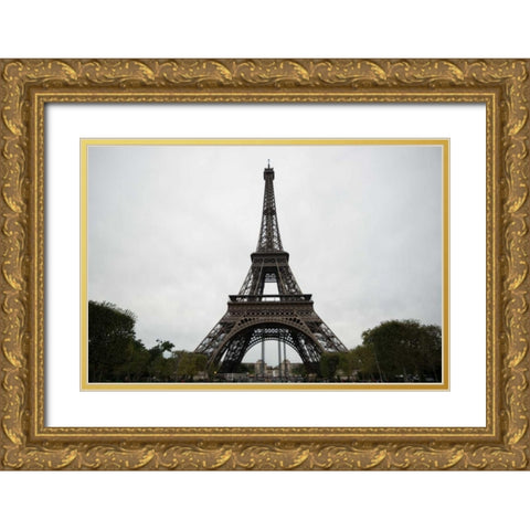 La Tour Eiffel I Gold Ornate Wood Framed Art Print with Double Matting by Berzel, Erin