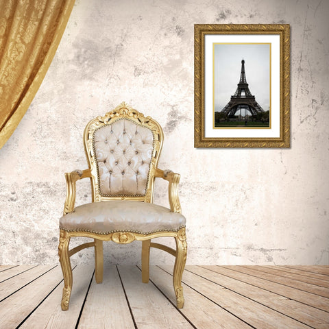 La Tour Eiffel IV Gold Ornate Wood Framed Art Print with Double Matting by Berzel, Erin