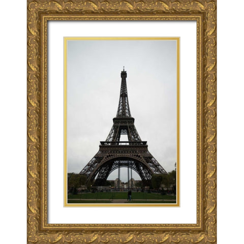 La Tour Eiffel IV Gold Ornate Wood Framed Art Print with Double Matting by Berzel, Erin