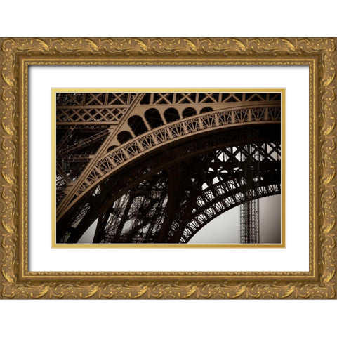 Eiffel Tower Arc I Gold Ornate Wood Framed Art Print with Double Matting by Berzel, Erin