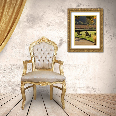 Autumn Glow II Gold Ornate Wood Framed Art Print with Double Matting by Crane, Rita