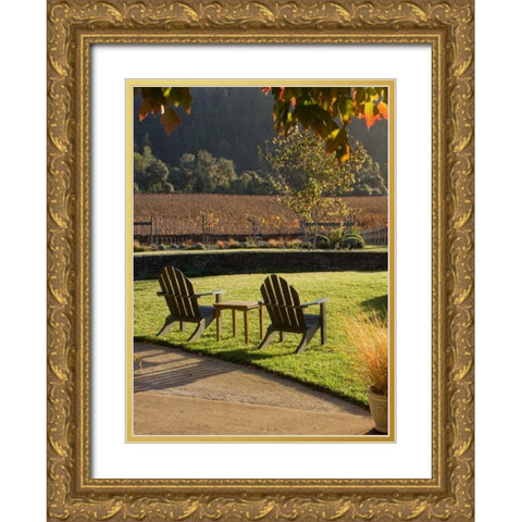 Autumn Glow II Gold Ornate Wood Framed Art Print with Double Matting by Crane, Rita