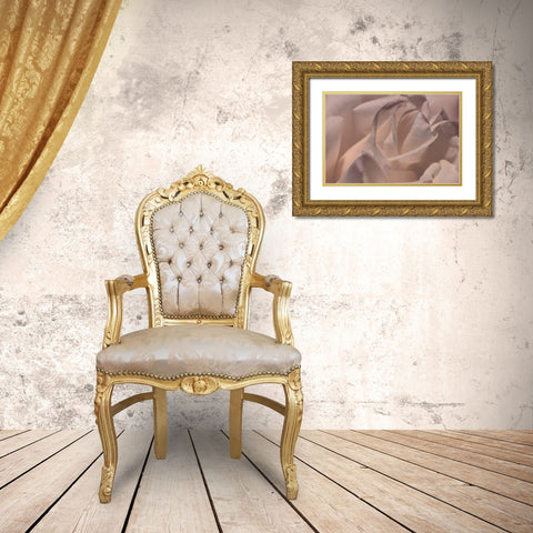 Heart of a Rose VI Gold Ornate Wood Framed Art Print with Double Matting by Crane, Rita