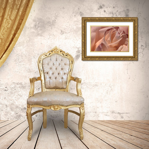 Heart of a Rose X Gold Ornate Wood Framed Art Print with Double Matting by Crane, Rita