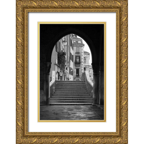 Venice Arches IV Gold Ornate Wood Framed Art Print with Double Matting by Crane, Rita