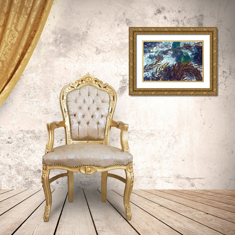 Mermaid Tresses I Gold Ornate Wood Framed Art Print with Double Matting by Crane, Rita