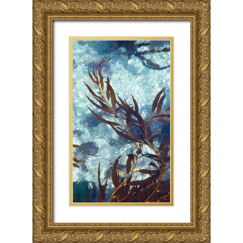 Mermaid Tresses III Gold Ornate Wood Framed Art Print with Double Matting by Crane, Rita