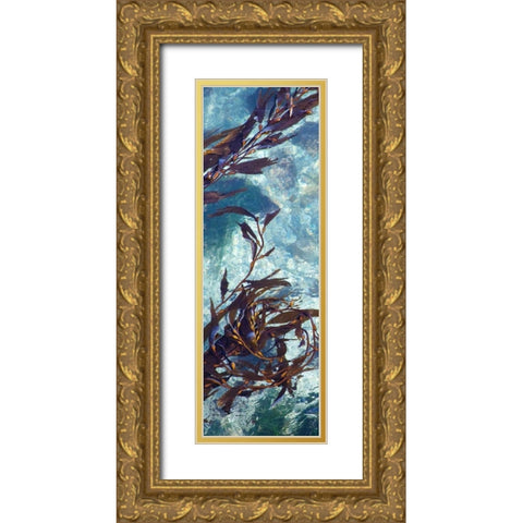 Mermaid Tresses VI Gold Ornate Wood Framed Art Print with Double Matting by Crane, Rita