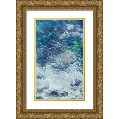 Tide Pool II Gold Ornate Wood Framed Art Print with Double Matting by Crane, Rita