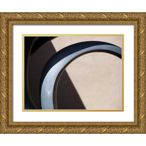 Architectural Abstract I Gold Ornate Wood Framed Art Print with Double Matting by Christensen, Jim
