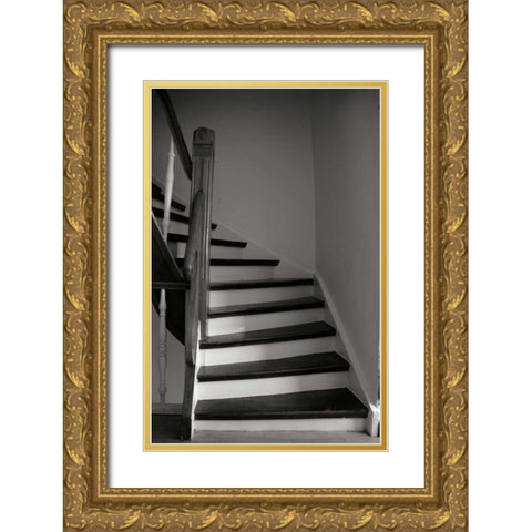Einbeck Stairwell Gold Ornate Wood Framed Art Print with Double Matting by Christensen, Jim