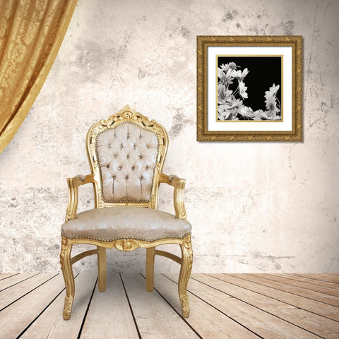 Flower Cluster 2 Gold Ornate Wood Framed Art Print with Double Matting by Christensen, Jim