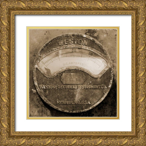 Gauge I Gold Ornate Wood Framed Art Print with Double Matting by Christensen, Jim