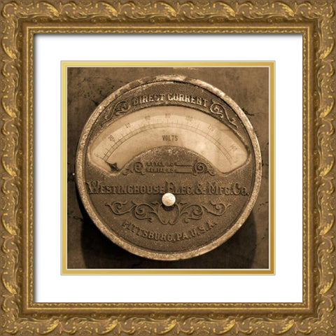 Gauge II Gold Ornate Wood Framed Art Print with Double Matting by Christensen, Jim