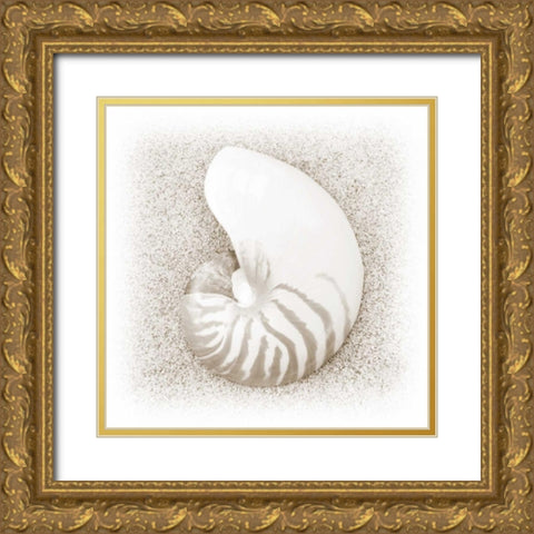 In the Sand III Gold Ornate Wood Framed Art Print with Double Matting by Christensen, Jim