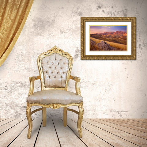 Summer Autumn Gold Ornate Wood Framed Art Print with Double Matting by Geistweite, Mark