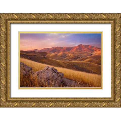 Summer Autumn Gold Ornate Wood Framed Art Print with Double Matting by Geistweite, Mark