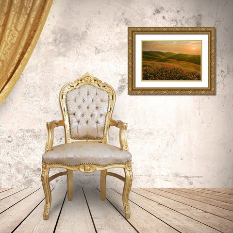 Spring Riot I Gold Ornate Wood Framed Art Print with Double Matting by Geistweite, Mark