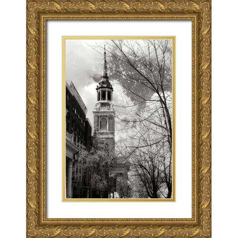 Renewal II Gold Ornate Wood Framed Art Print with Double Matting by Hausenflock, Alan