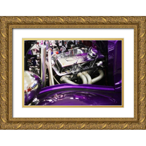 Street Rod II Gold Ornate Wood Framed Art Print with Double Matting by Hausenflock, Alan