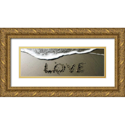 Love Gold Ornate Wood Framed Art Print with Double Matting by Hausenflock, Alan