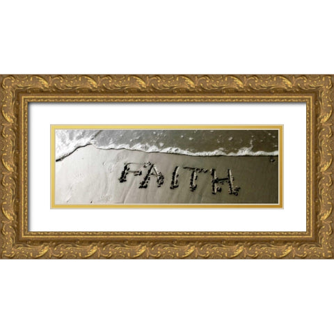 Faith Gold Ornate Wood Framed Art Print with Double Matting by Hausenflock, Alan