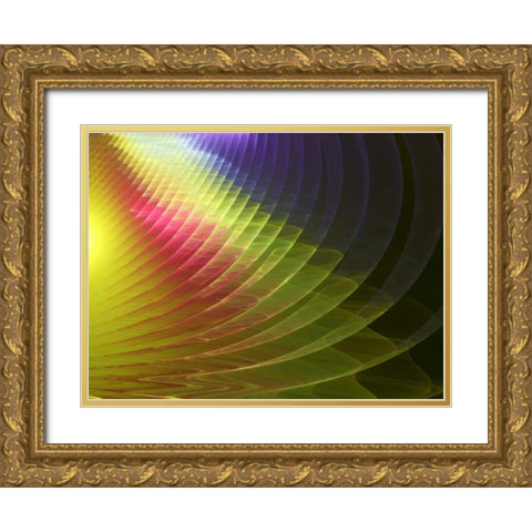 Arches of Color II Gold Ornate Wood Framed Art Print with Double Matting by Hausenflock, Alan