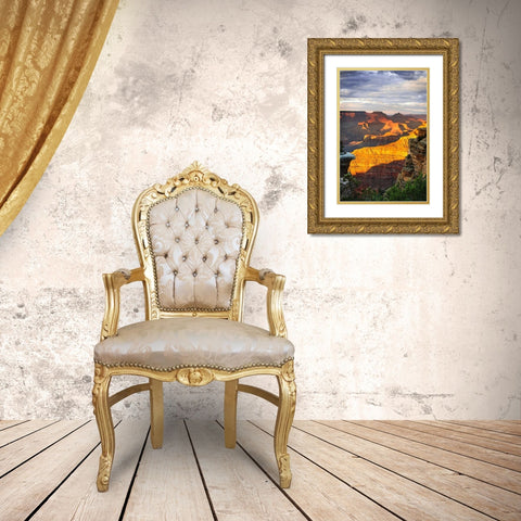 Mather Point Sunset V Gold Ornate Wood Framed Art Print with Double Matting by Hausenflock, Alan