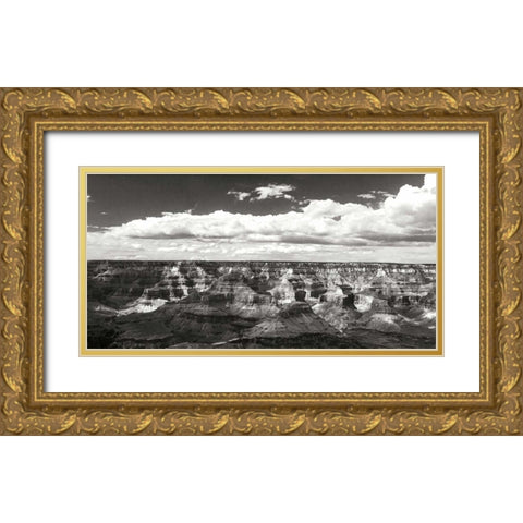 The Canyon Wall II Gold Ornate Wood Framed Art Print with Double Matting by Hausenflock, Alan