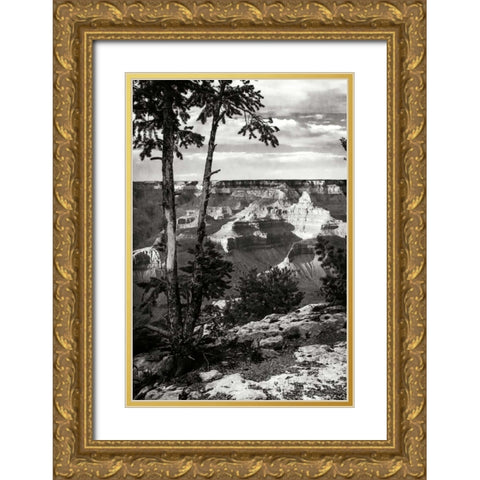 Canyon Gorge II Gold Ornate Wood Framed Art Print with Double Matting by Hausenflock, Alan