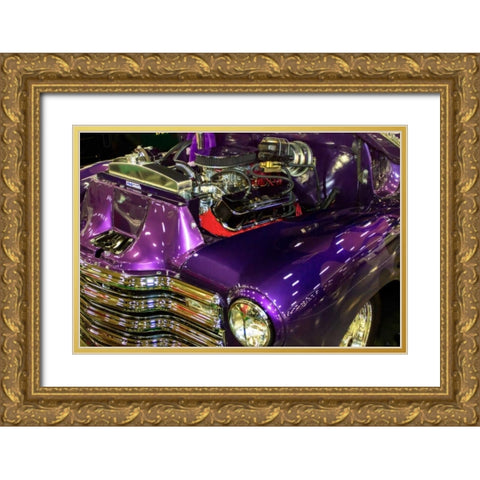 Purple Flamer I Gold Ornate Wood Framed Art Print with Double Matting by Hausenflock, Alan