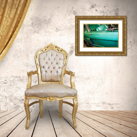 Mighty Mustang II Gold Ornate Wood Framed Art Print with Double Matting by Hausenflock, Alan