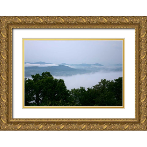 Serene Countryside II Gold Ornate Wood Framed Art Print with Double Matting by Hausenflock, Alan