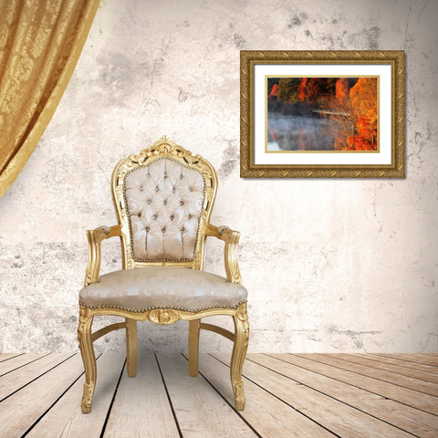 Cold Autumn Morning II Gold Ornate Wood Framed Art Print with Double Matting by Hausenflock, Alan