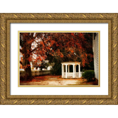 Summers Ending I Gold Ornate Wood Framed Art Print with Double Matting by Hausenflock, Alan