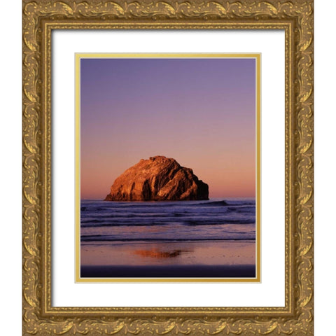 Bandon I Gold Ornate Wood Framed Art Print with Double Matting by Leahy, Ike