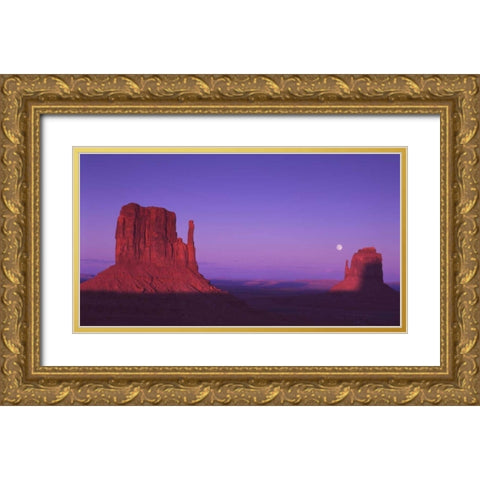 Monument Valley VI Gold Ornate Wood Framed Art Print with Double Matting by Leahy, Ike