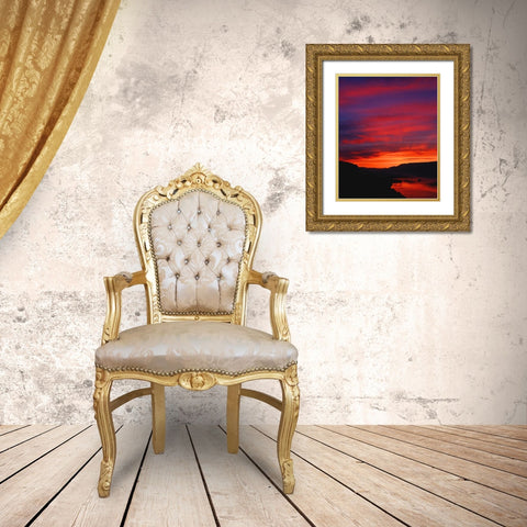 Columbia River Gorge IV Gold Ornate Wood Framed Art Print with Double Matting by Leahy, Ike