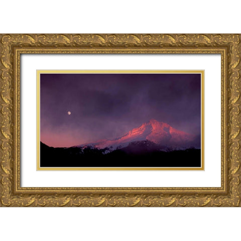 Mt. Hood XXIX Gold Ornate Wood Framed Art Print with Double Matting by Leahy, Ike