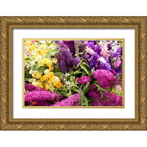 English Summer I Gold Ornate Wood Framed Art Print with Double Matting by Love, Maureen