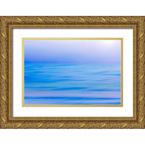 Hood Canal Fog II Gold Ornate Wood Framed Art Print with Double Matting by Mahan, Kathy