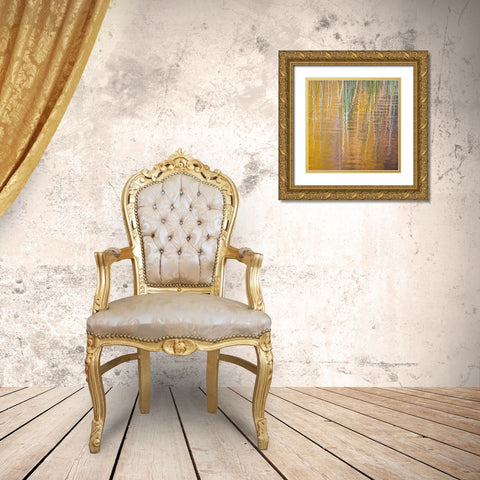 Fall Reflections III Gold Ornate Wood Framed Art Print with Double Matting by Mahan, Kathy