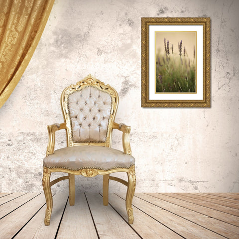 Lavender I Gold Ornate Wood Framed Art Print with Double Matting by Millet, Karyn